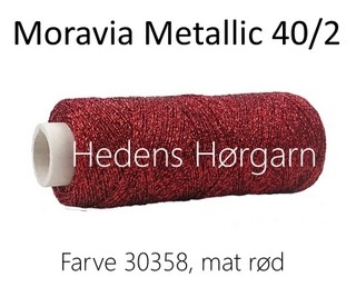 Moravia Metallic 40/2 farve 30358 mat rød